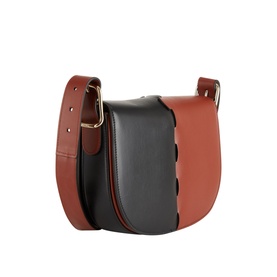 Leather Saddle Crossbody Bag