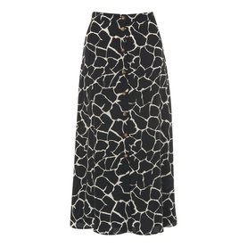 Giraffe Button Front Skirt