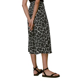 Giraffe Button Front Skirt