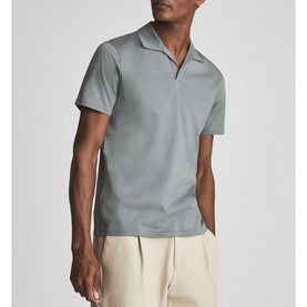 Jaxx Mercerised Open Collar Polo Shirt