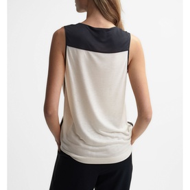 Sadie Colour Block Silk Vest