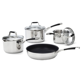 Induction Four-Piece Draining Saucepan Set