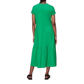 Tiered Jersey Midi Dress