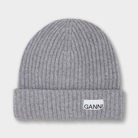Logo Ribbed Beanie Hat