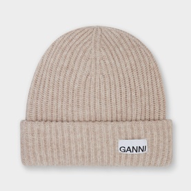 Logo Ribbed Beanie Hat