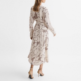 Darcy Print Belted Midi Dress