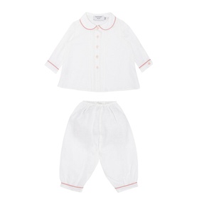 Christening Shirt And Bottoms Set