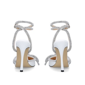 Double Bow 110 Satin Pumps