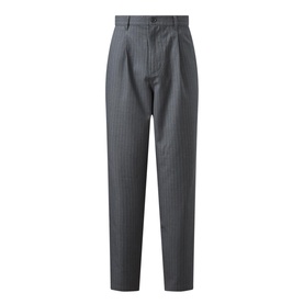 Striped Pleated Trousers