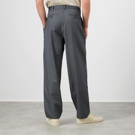 Striped Pleated Trousers