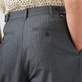 Striped Pleated Trousers