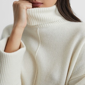 Sarah Cashmere Roll Neck Sweater