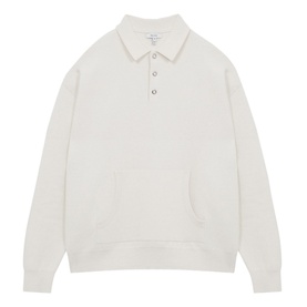East Long Sleeve Press Stud Polo Shirt