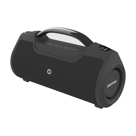 Onesonic Quattro 60W Speaker in black, cylindrical design with top carry handle and front control buttons
