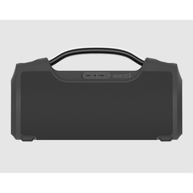 Onesonic Quattro 60W Speaker in black, rectangular portable design with top carry handle and control buttons on top panel