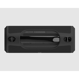 Onesonic Quattro 60W Speaker in black, overhead view showing central control panel and side mounting points
