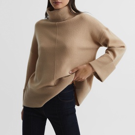 Sarah Cashmere Roll Neck Sweater