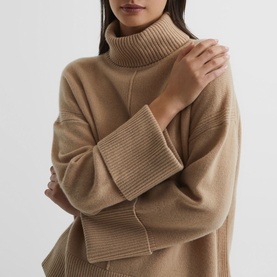 Sarah Cashmere Roll Neck Sweater