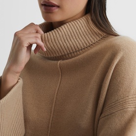 Sarah Cashmere Roll Neck Sweater
