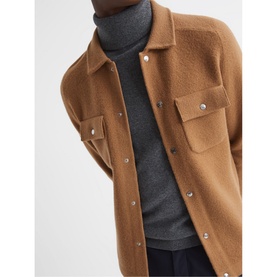 Tumble Wool Knit Overshirt