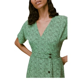 Ink Leopard Print Midi Dress