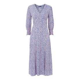 Floral Garden Print Midi Dress