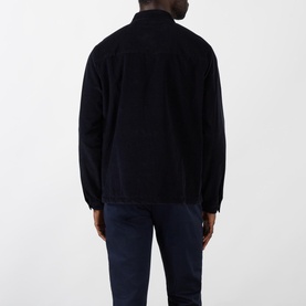 Casual Corduroy Pocket Logo Shirt