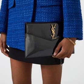 Patent Leather Medium Pouch