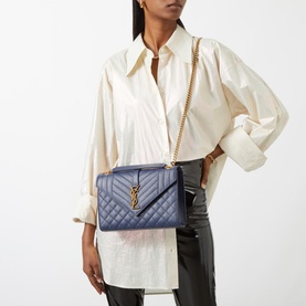 Envelope Medium Quilted Leather Bag