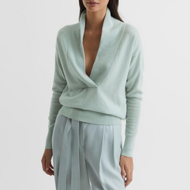 Amelia Cashmere Shawl Collar Sweater