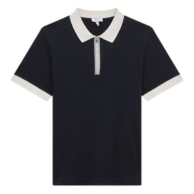 North Mercerised Zip Polo Shirt