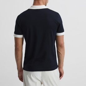 North Mercerised Zip Polo Shirt