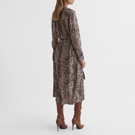 Tabitha Animal Print Midi Dress