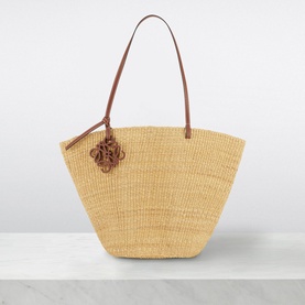 Shell Elephant Grass & Calf Basket Bag