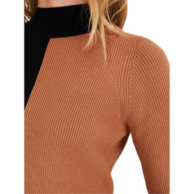 Eris Ribbed Colour Block Knit Tunic