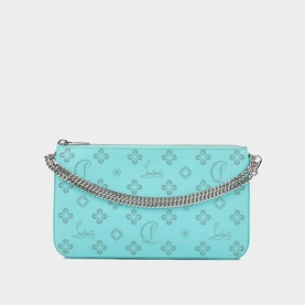 Loubila Loubinthesky Perforated Monogram Leather Clutch
