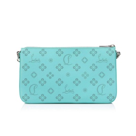 Loubila Loubinthesky Perforated Monogram Leather Clutch