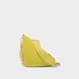 Raffia Triangle Bag