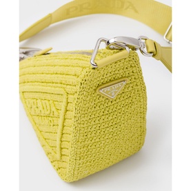 Raffia Triangle Bag