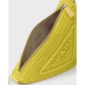 Raffia Triangle Bag