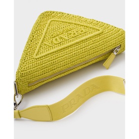 Raffia Triangle Bag