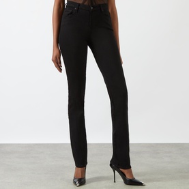 Kimmie Bair Mid Rise Straight Leg Jeans