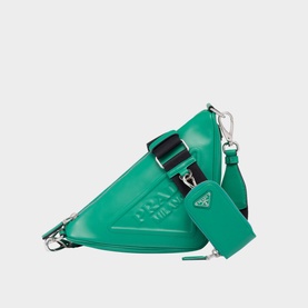 Triangle Leather Shoulder Bag