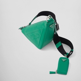 Triangle Leather Shoulder Bag