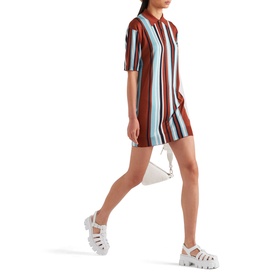 Striped Polo Silk Dress