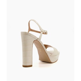 Matche Croc Effect Platform Heels