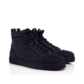 Lou Spikes Glitter High Top Trainers