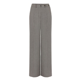 Karrie Dogtooth Wide Leg Trousers