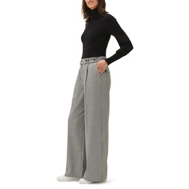 Karrie Dogtooth Wide Leg Trousers