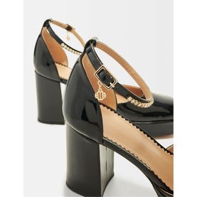 Franci Patent Platform Block Heels